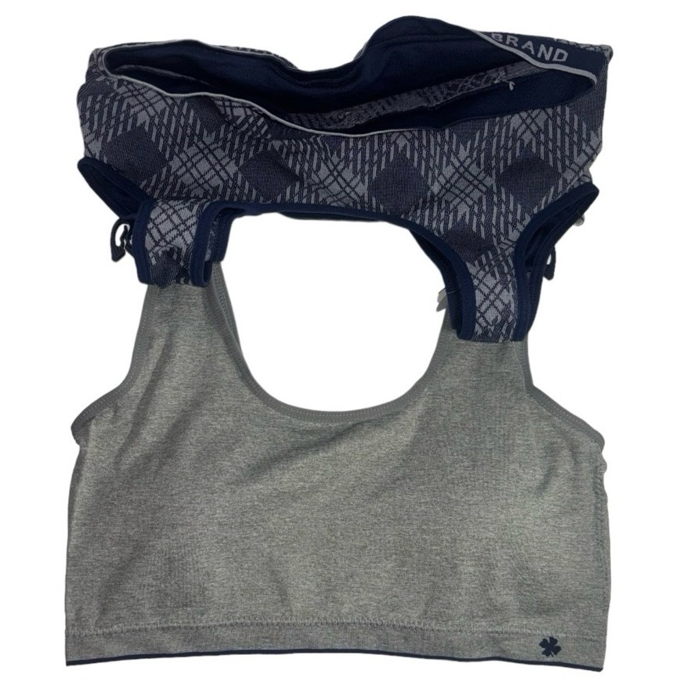 Lucky Brand Bras Seamless Comfort Bras Navy Blue and Gray Size Large Two Pack - Picture 4 of 15